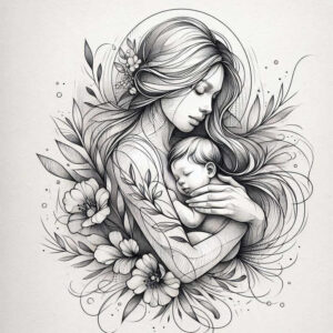 family-protection-tattoo – tattoo design ideas free ai generated – minimalist-script – for-hip – Gallery: family-inkby-ai