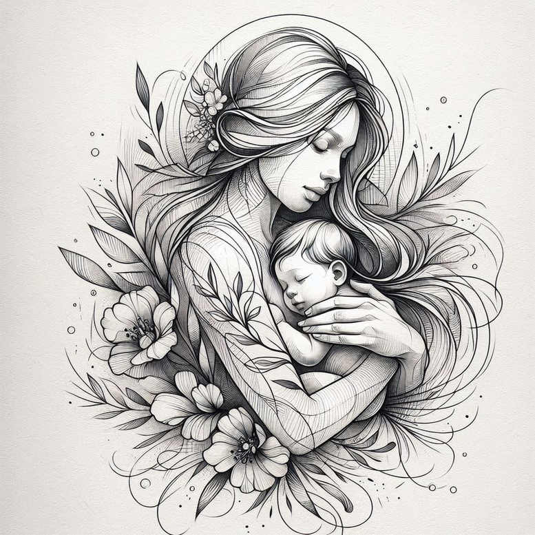 family-protection-tattoo – tattoo design ideas free ai generated – minimalist-script – for-hip – Gallery: family-inkby-ai