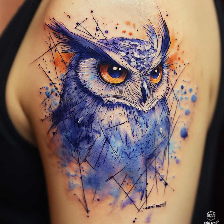 angular-tattoo – tattoo design ideas free ai generated – pristine – for-upper-shoulder – Gallery: geometric-inkby-ai