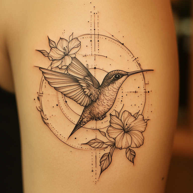 geometric tattoo design ideas tessellation detailed lines strength and power