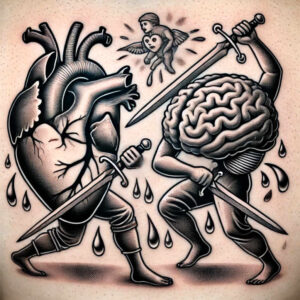heart-with-ornament – tattoo design ideas free ai generated – realism-light-reflections – for-temple – Gallery: hearts-inkby-ai