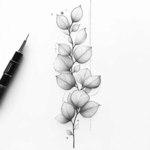 jesus-symbolic-tattoo – tattoo design ideas free ai generated – natural-finish – for-behind-ear – Gallery: jesus-inkby-ai