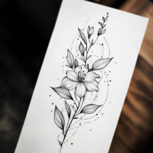 jesus-with-crown-of-thorns – tattoo design ideas free ai generated – mirrored-effect – for-lower-thigh – Gallery: jesus-inkby-ai