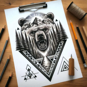 spiritual-jesus-tattoo – tattoo design ideas free ai generated – ink-layering – for-nape – Gallery: jesus-inkby-ai