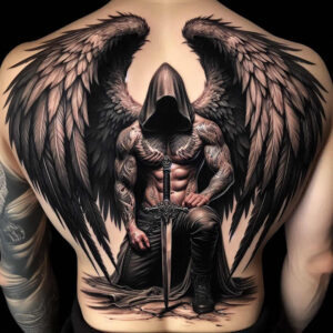 warrior-lion – tattoo design ideas free ai generated – realism-ink-precision – for-hip – Gallery: lions-inkby-ai