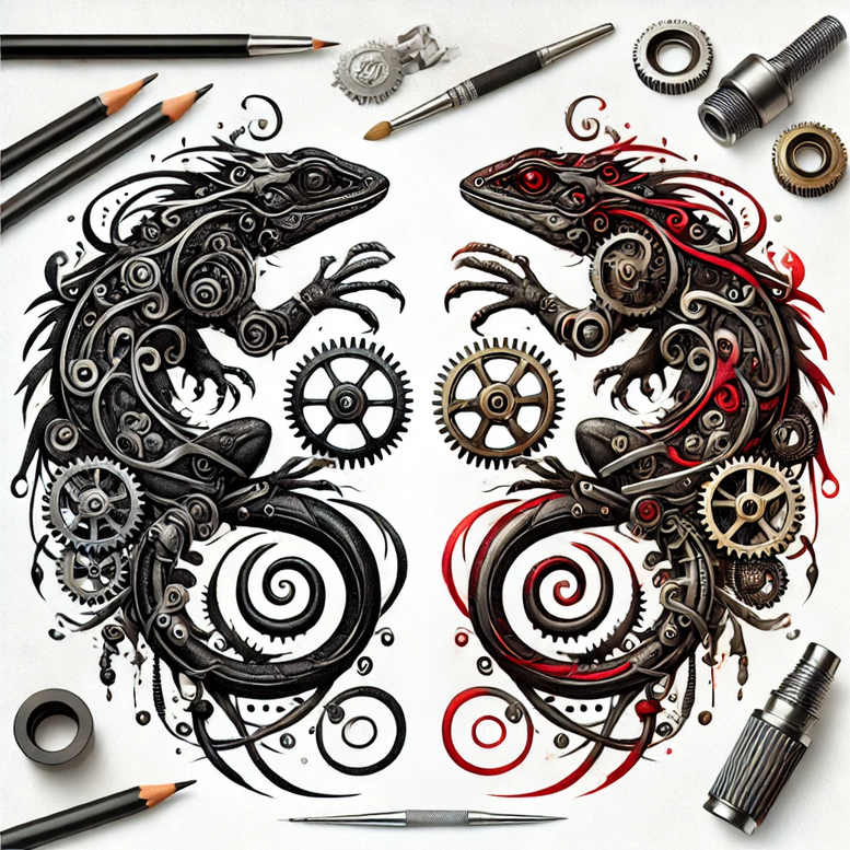 branch-tattoo – tattoo design ideas free ai generated – neotraditional-deep-blacks – for-hand – Gallery: nature-inkby-ai