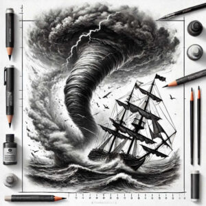 nature tattoo design ideas dynamic composition soft gradients symbolising courage