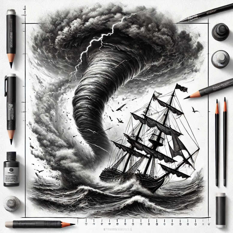 nature tattoo design ideas dynamic composition soft gradients symbolising courage