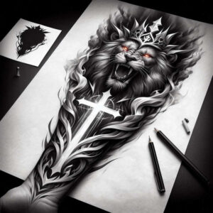 animals-in-motion – tattoo design ideas free ai generated – neotraditional-smooth-gradients – for-wrist-side – Gallery: news-inkby-ai