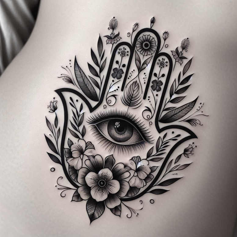 fish – tattoo design ideas free ai generated – neotraditional-bold-outline – for-full-back – Gallery: news-inkby-ai