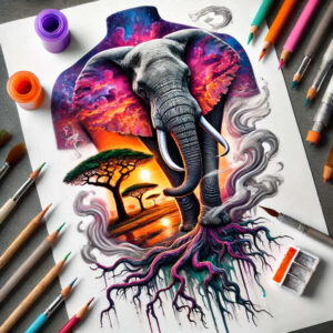 water-animals – tattoo design ideas free ai generated – surrealism-surreal-lighting – for-stomach – Gallery: other-animals-inkby-ai