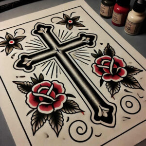 other-flowers tattoo design ideas open space layered shading represents strength