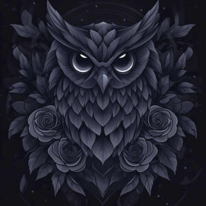 owls tattoo design ideas mirrored effect calm for heel