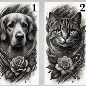 pets-tattoo-ideas – tattoo design ideas free ai generated – no-background – for-triceps – Gallery: pets-inkby-ai
