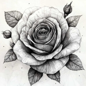 nature-motif-rose-tattoo – tattoo design ideas free ai generated – petite – for-stomach – Gallery: roses-inkby-ai