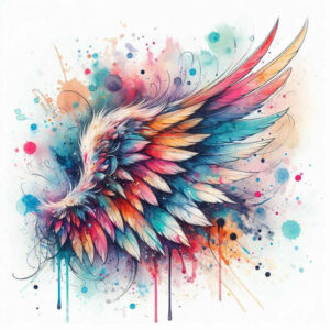 shadow-and-light-wings-tattoo – tattoo design ideas free ai generated – neotraditional-artistic-flair – for-lower-arm – Gallery: wings-inkby-ai